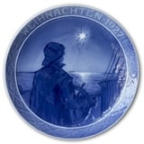 1927 Christmas plate with German text