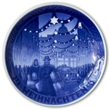 1937 Christmas plate with German text