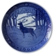 Stag in the forest 1960, Royal Copenhagen Christmas plate