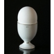 Egg cup, white with golden edges