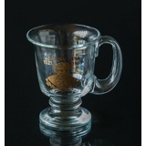 Glass Mug from KostaBoda with motif of Gustav Vasa 1523-1560