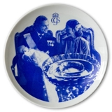 Swedish Plate Commemorating the Baptism of Crown Princess Victoria 1977