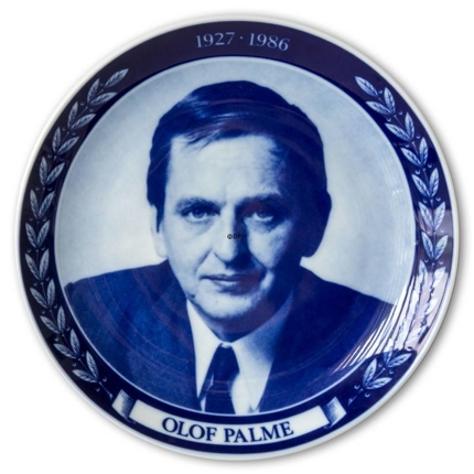 Commemorative Plate Olof Palme 1927-1986