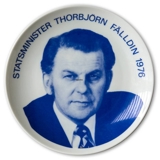 Riges Mindeplatte Thorbjörn Fälldin Sveriges statsminister 1976