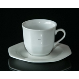 White Coffee cup w/saucer