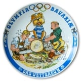 Seltmann Olympia Bavariae plate 1972 Das Wettsaeg'n