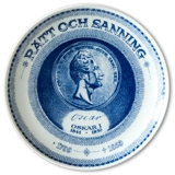 Møntplatte Nr. 2 Svensk Oskar I