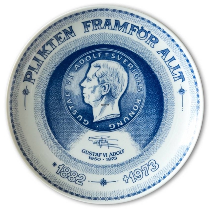 Møntplatte Nr. 6 Svensk Gustav VI Adolf