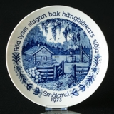 1973 Seltmann svensk landskab platte Småland