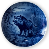 1981 Tove Svendsen, Hunting plate, animal