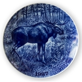 1987 Tove Svendsen, Hunting plate, animal