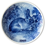 1989 Tove Svendsen, Hunting plate, Wild rabbit