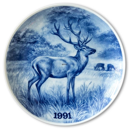 1991 Tove Svendsen, Hunting plate, Red deer