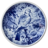 1980 Tove Svendsen, Hunting plate, Wood Pigeon