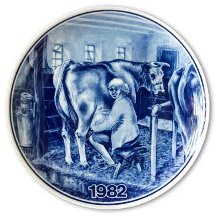 1982 Tove Svendsen Bauernteller, Milchmädchen