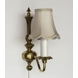 Lampeskærm - Håndsyet sekskantet med buer 12 cm i højden, betrukket med off white silke