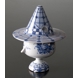 Wiinblad Vase with Hat no. 13 hand painted, blue/white or multi colour