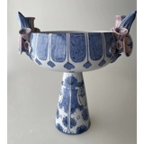 Wiinblad Eva Stand, Flowerpot, hand painted, blue/white or multi colour