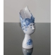 Wiinblad Titania Vase nr. 20, handbemalt, blau / weiße Dekoration