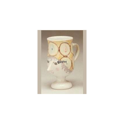 Hånddekoreret Wiinblad Vase, blå/hvid eller multi colour