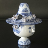 Wiinblad Vase with Hat hand no. 52 painted, blue/white