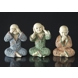 Three monks who see nothing, say nothing and hear nothing, set of 3