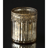 Teelichthalter in marokkanischem Stil golden und Metal