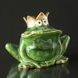 Frosch mit Krone, Grüner Keramik