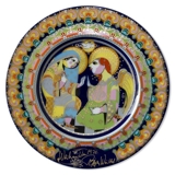 Bjorn Wiinblad Christmas plate 1975 Annunciation to the blessed Virgin Mary