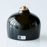 Arabia glass oil lamp, black