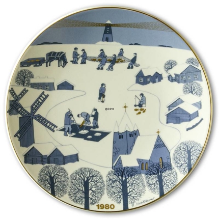1980 Christmas plate Arabia, designed by Raija Uosikkinon