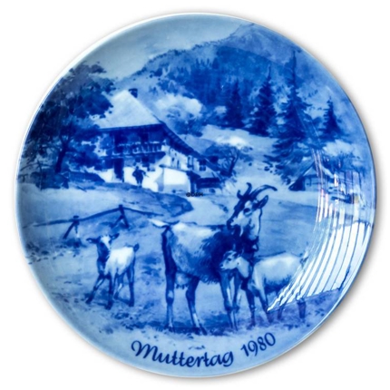 Berlin Design mother's day plate 1980 (German Text)