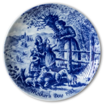 Berlin Design mother's day plate 1985 Flowers for Mother (English Text)