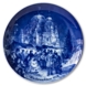 Berlin Design Christmas Plate 1978 Christmas Market in the Dome of Berlin (German Text)