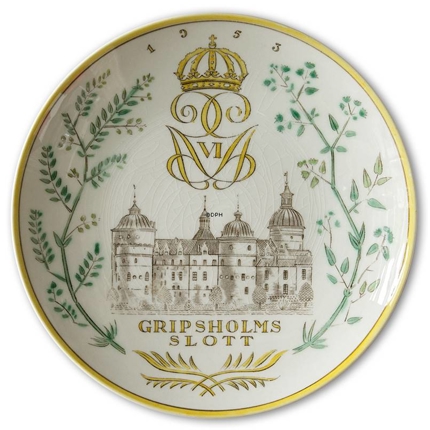 1953 Gefle Schlossteller, Schloss Gripsholm
