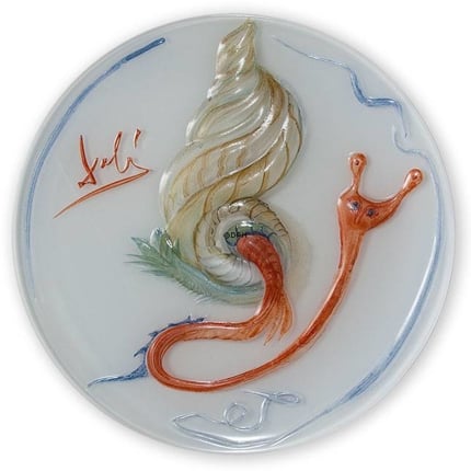 1979 Rosenthal Annual plate in glass, designed by Salvador Dali