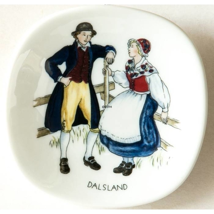Mini Plate,Swedish Regional Costumes No. 3 Dalsland