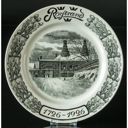 Rorstrand commemorative plate 1726-1926, grey