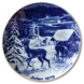 1975 Wallendorf Christmas plate, Deer in the Snow