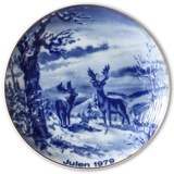 1979 Wallendorf Christmas plate, Red deer
