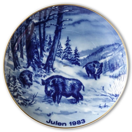 1983 Wallendorfer Weihnachtsteller, Wildschwein