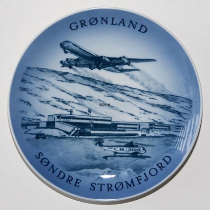 Royal Copenhagen Memorial plate, Sondrestrom Air Base, Greenland