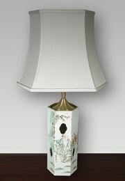Lampshade Oblong Hexagonal Chinese lamp